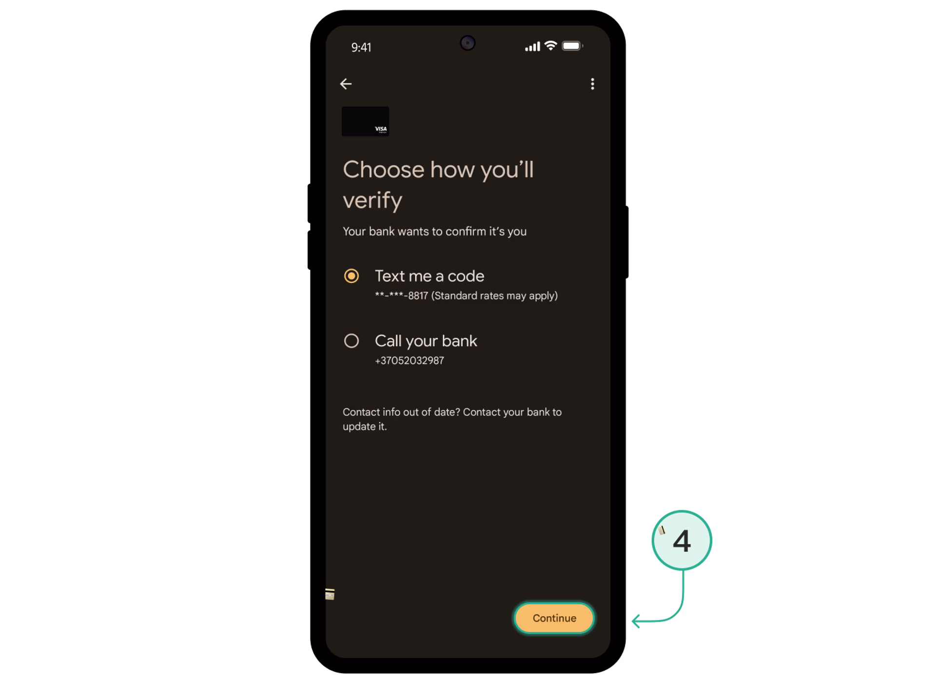 crypto card verification in Google Pay
