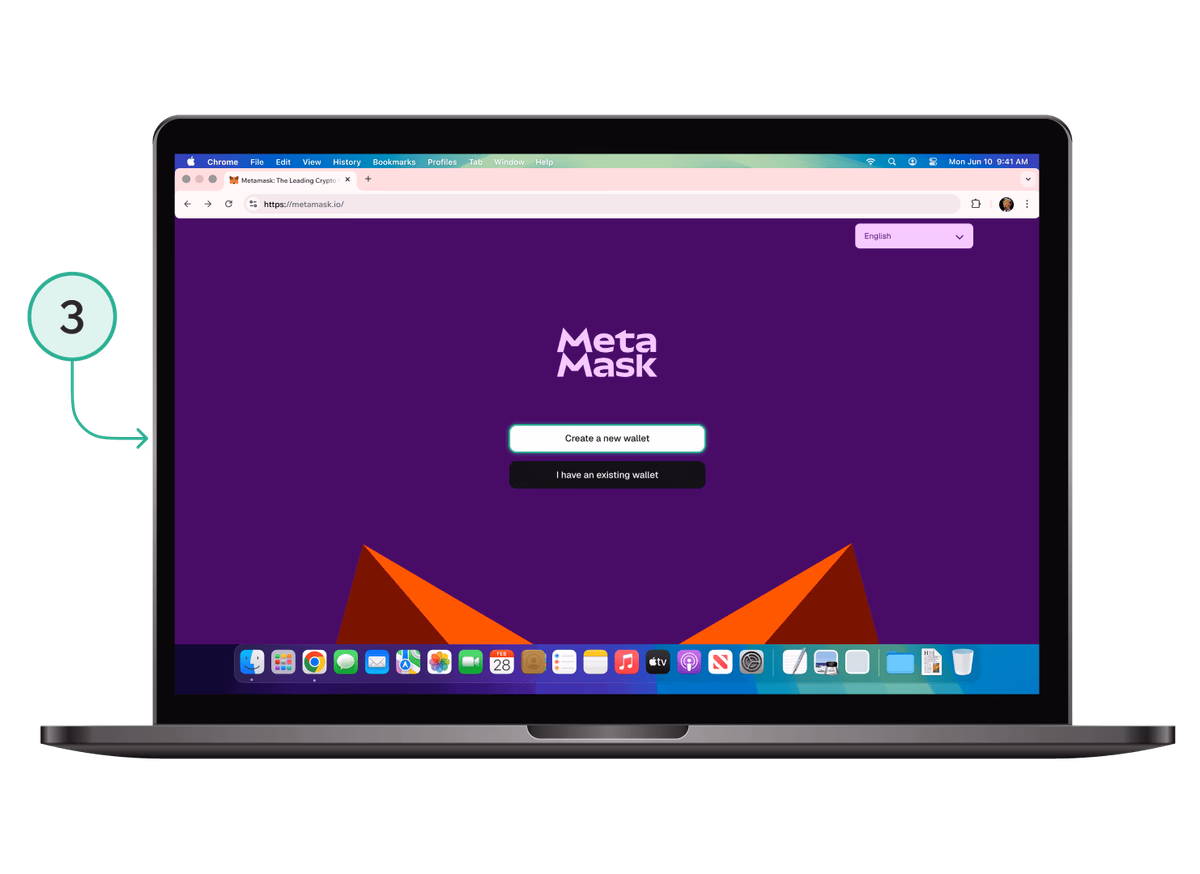 MetaMask: создание нового кошелька (Create a new wallet)