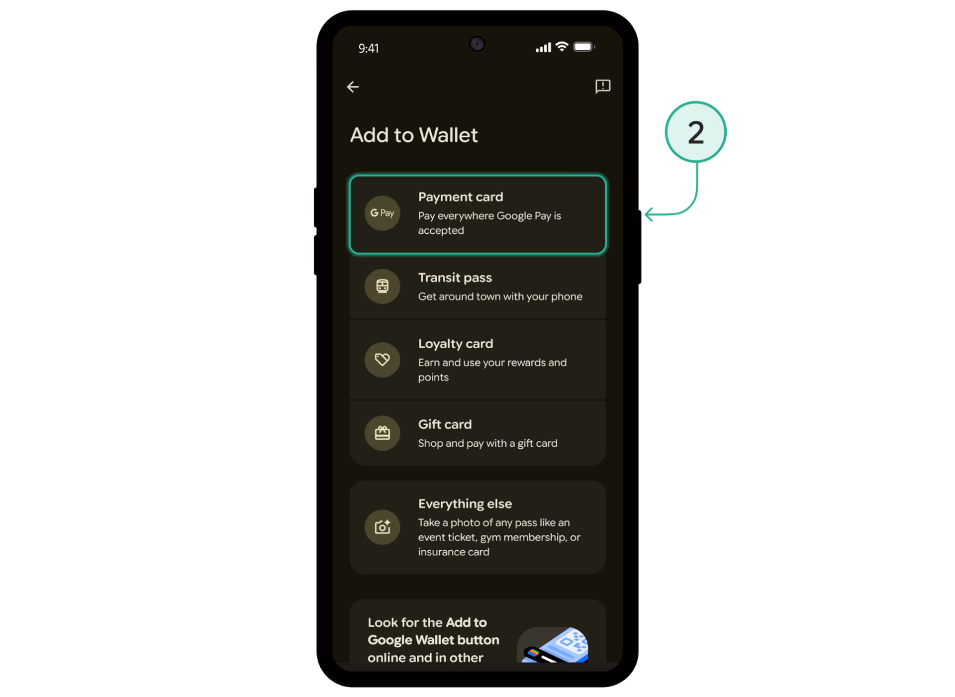 Google Pay En Step 2