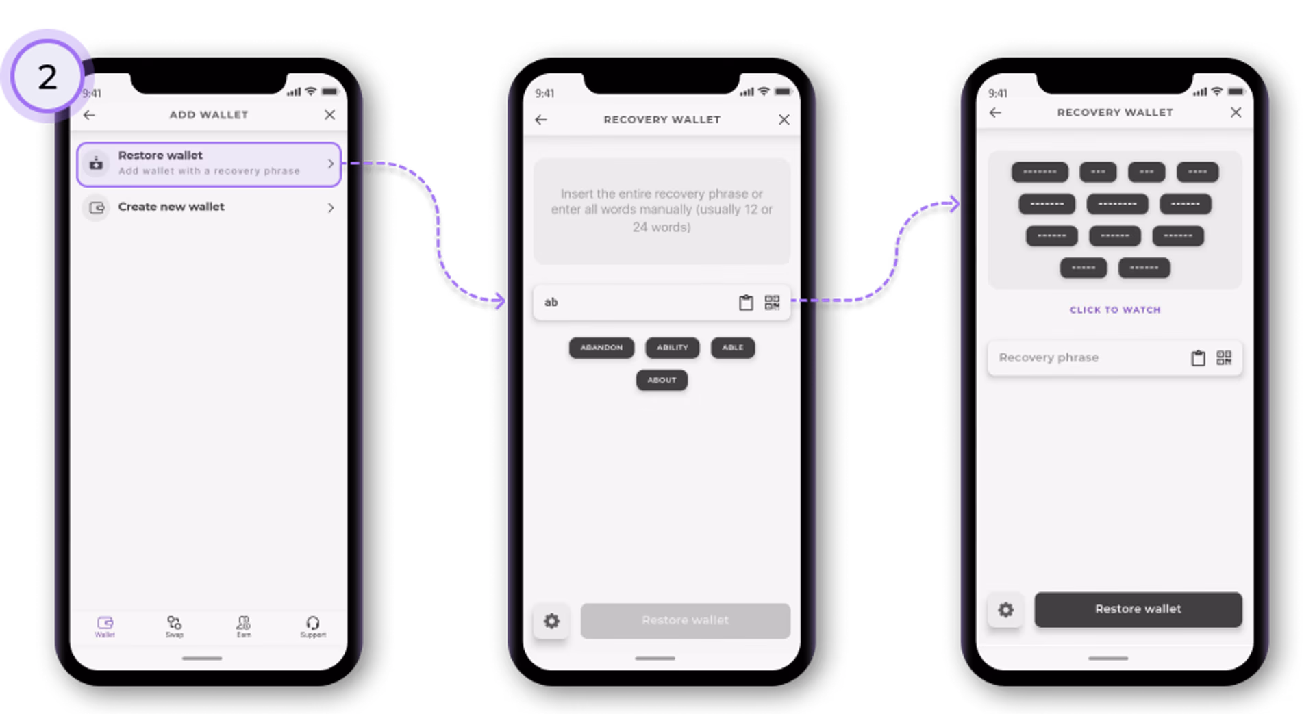 How to Import a Wallet 2