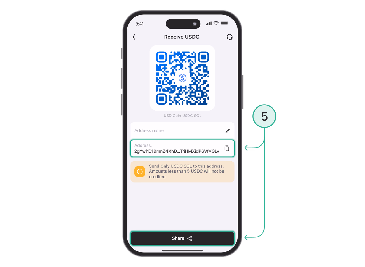 USDC wallet address for buying expired domains and ready-made websites with crypto