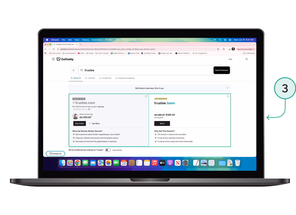 GoDaddy basket: checkout and pay for a domain with crypto card
