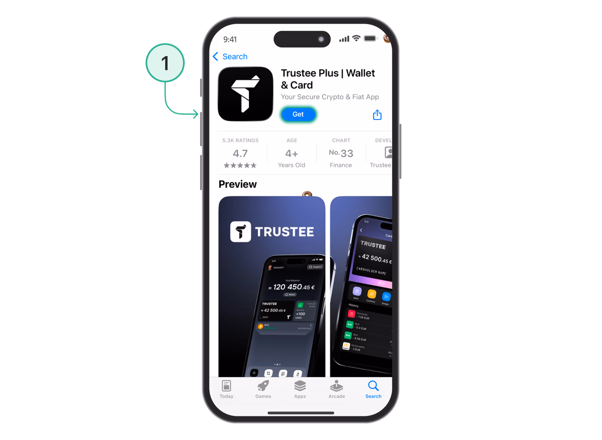 DCA in crypto: download and set up a crypto wallet to invest regularly